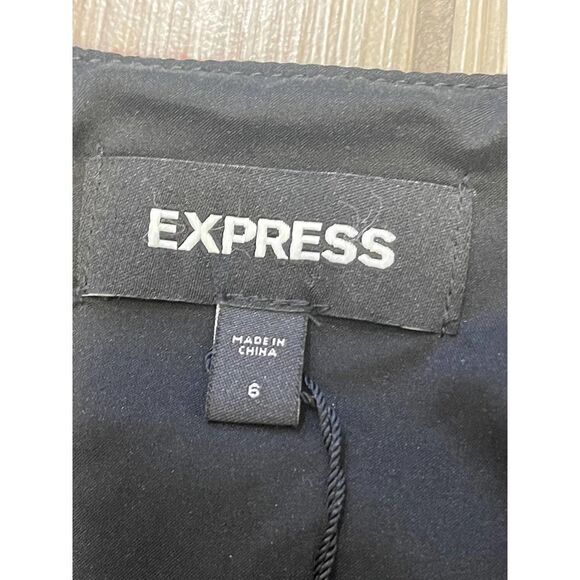 Express Aztec Southwest Wrap Tweed Mini Skirt Womens Sz 6 Stretch Gray Red nwt - Picture 2 of 11